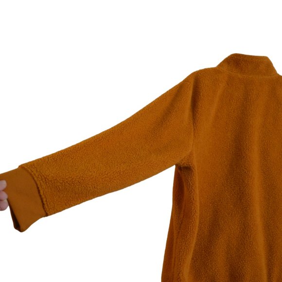 St. John's Bay Quality Apparel Orange Fleece Top Zip Long Sleeves Pullover L - Picture 4 of 9